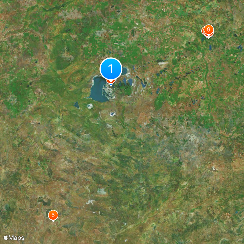 Korgalzhyn Nature Reserve Karte