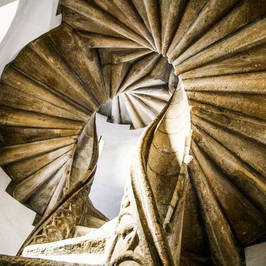 Graz double spiral stairs