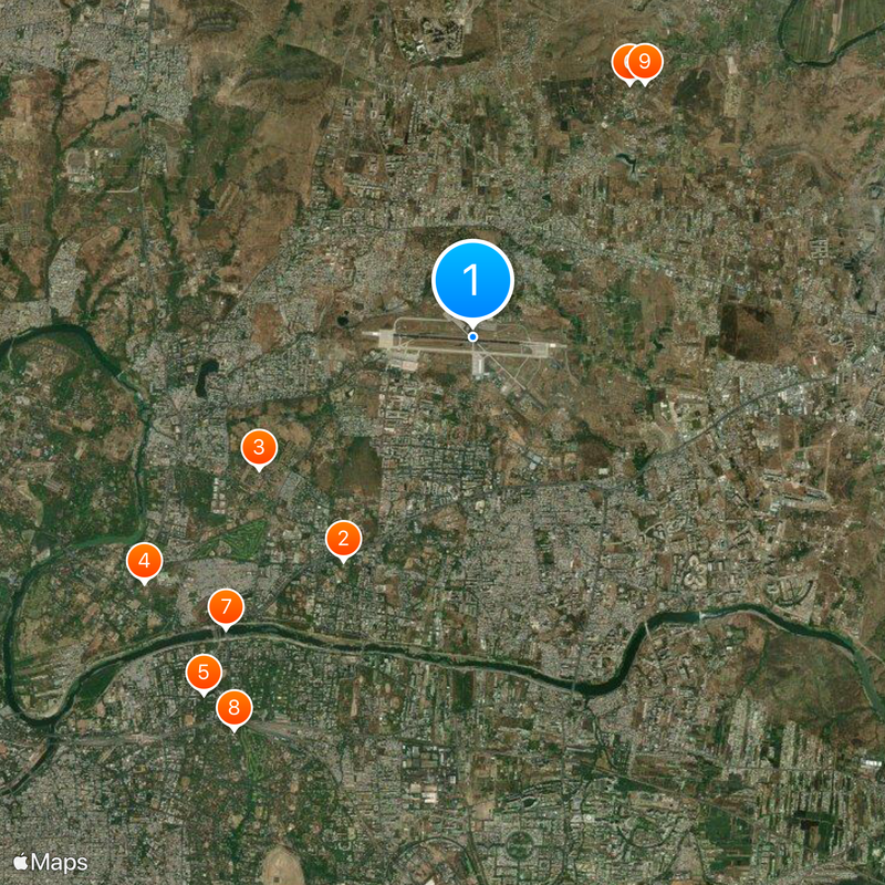 Pune Airport Map
