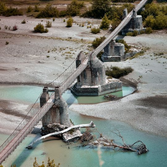 Ruins of the antique-Middle Ages bridge