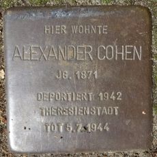 Stolperstein à la mémoire d’Alexander Cohen
