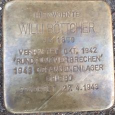 Stolperstein en memoria de Willi Böttcher