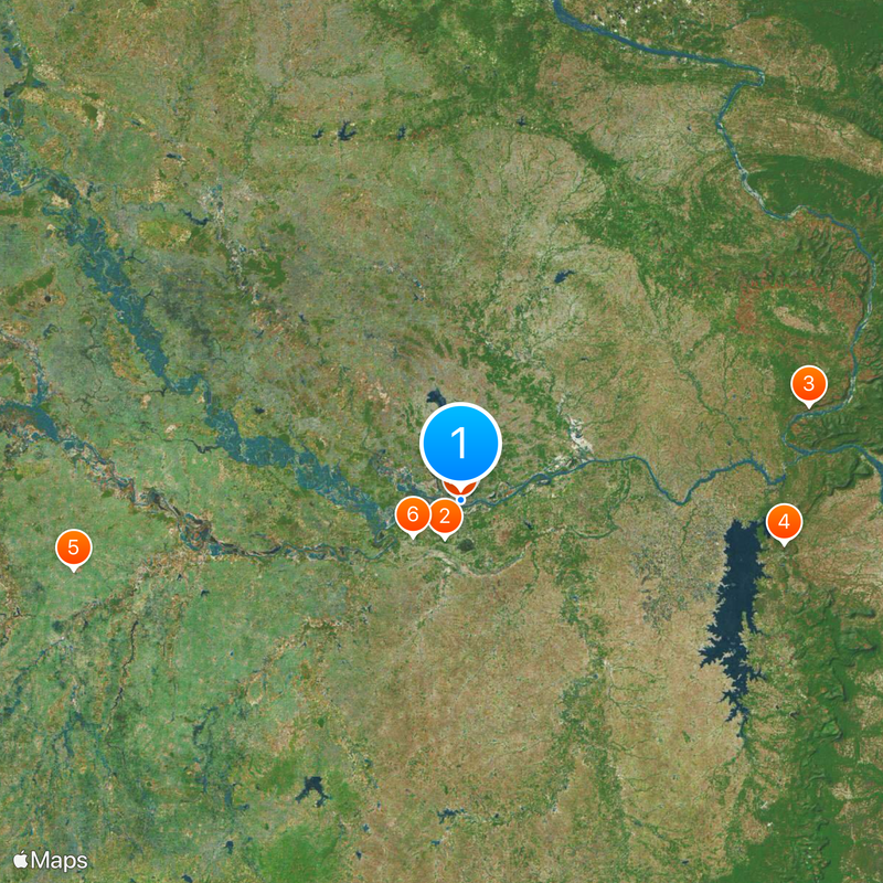 Ubon Ratchathani Mapa