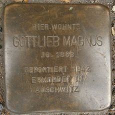 Stolperstein en memoria de Gottlieb Magnus