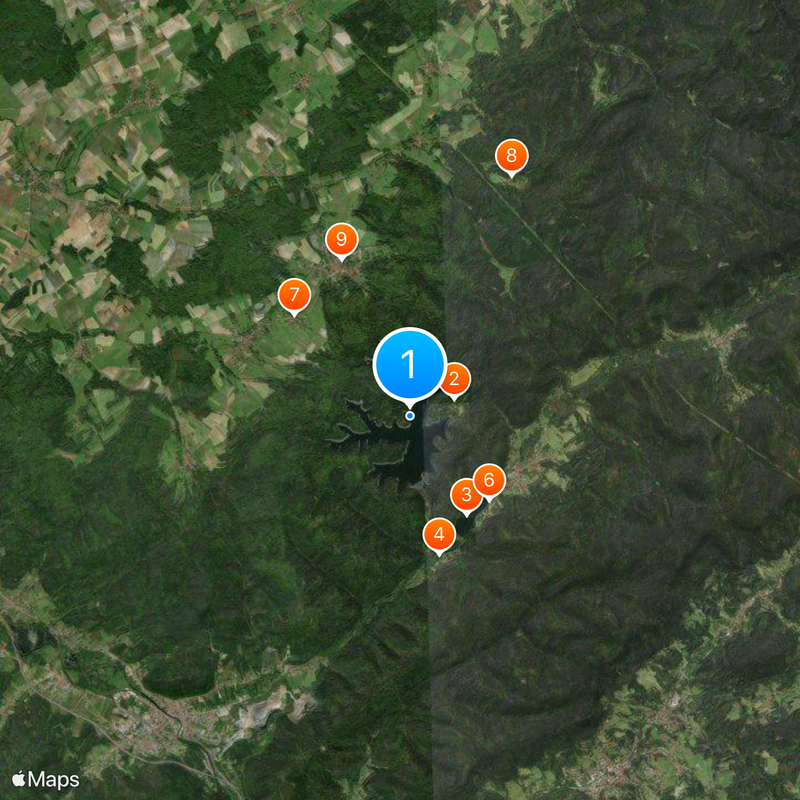 Lac de Pierre-Percée Map