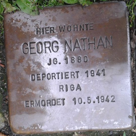 Stolperstein en memoria de Georg Nathan