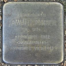 Stolperstein dedicated to Oswald Pander