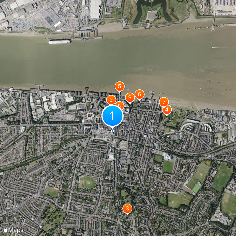 Gravesend Mapa