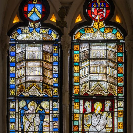 East window of St. Cornelius's church, Nicorps