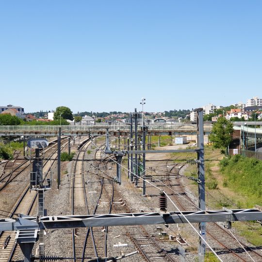 Passerelle piétonne sud de la gare de Vichy