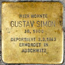 Stolperstein en memoria de Gustav Simon