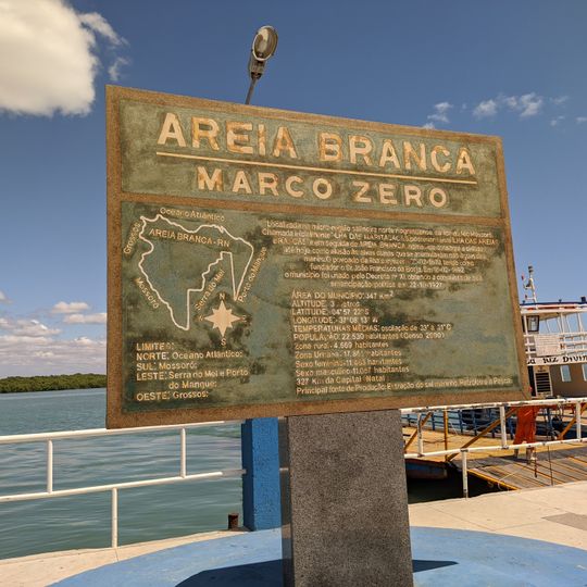 Marco zero da cidade de Areia Branca
