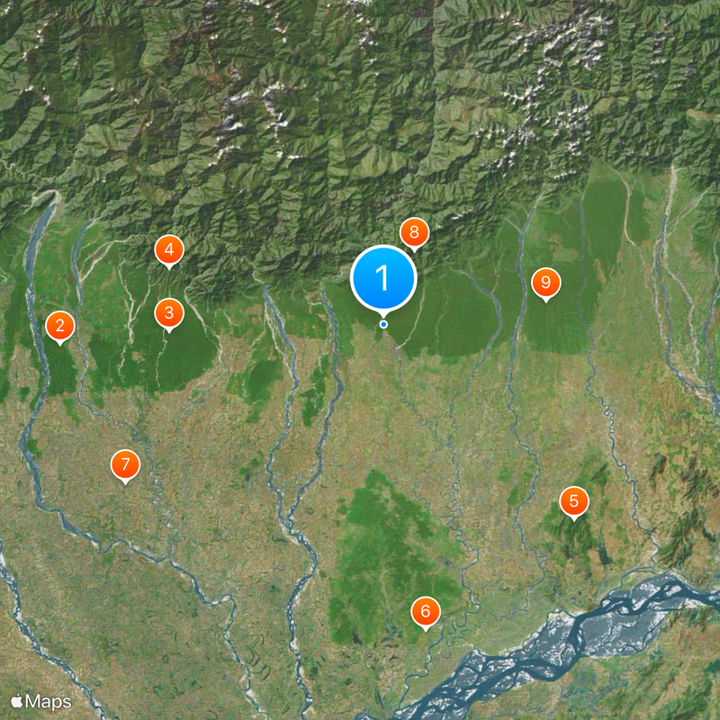 Raimona National Park Map