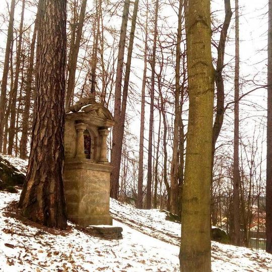 9. zastavení na křížové cestě v Jindřichově Hradci