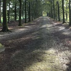 Heeswijk: twee hekpijlers bij de ingang van de beukenlaan (nabij de Gouverneursweg)