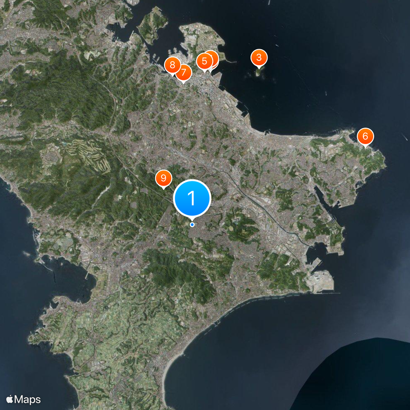 Miura Peninsula Map