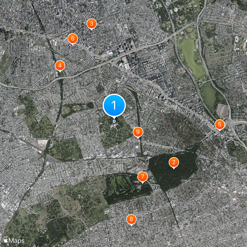 Condado de Queens Mapa