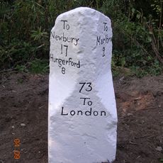 Milestone, Forest Hill; London Road opp. entrance to Marlborough Cricket & Hockey Club between Forest Hill Farm entrance and old Toll House