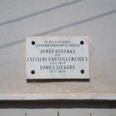 Evanjelická fara, tabuľa pamätná