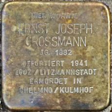 Stolperstein en memoria de Ernst Joseph Grossmann