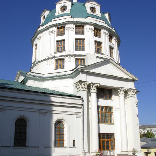 Kirche des Ehrwürdigen Symeon Stylites hinter der Jausa