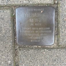 Stolperstein dedicated to Hajo G. Meyer