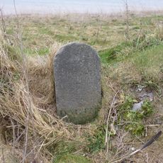 Milestone, Torcross; 200m N of car park with tank at Torcross