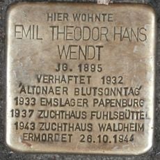Stolperstein em memória de Emil Wendt