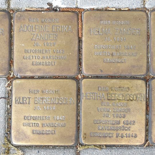 Stolperstein dedicated to Hertha Berendsohn