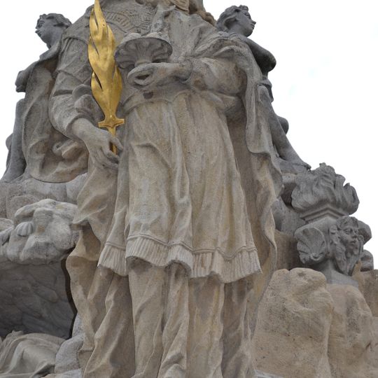 Trojičný stĺp, Trojička, socha