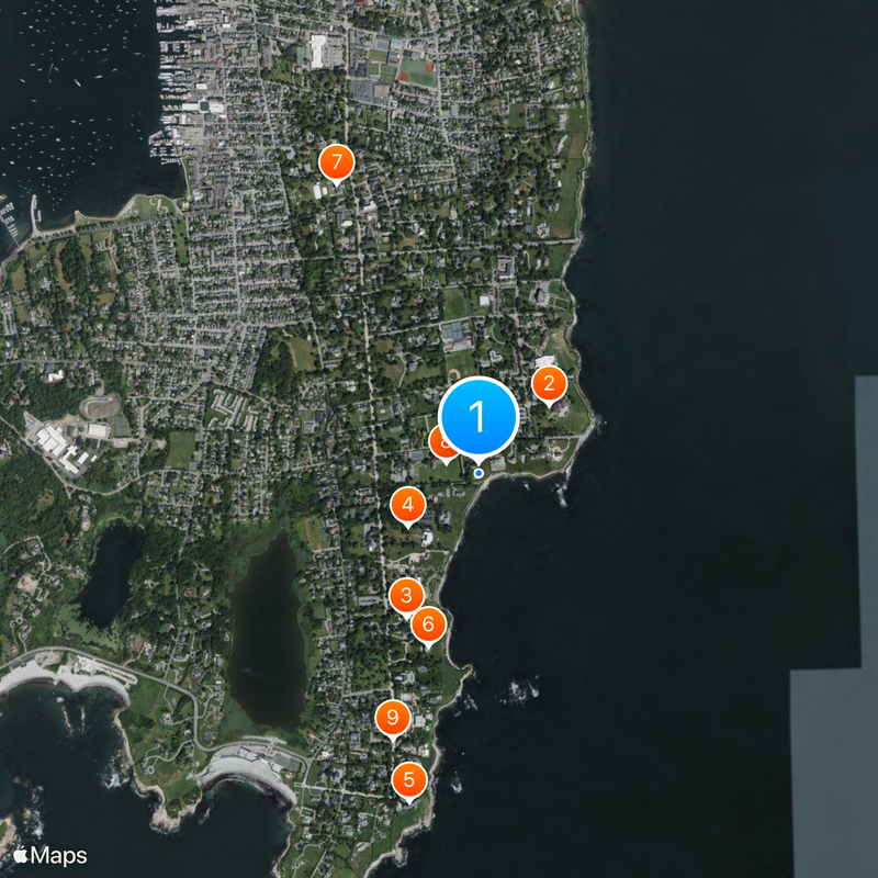 Newport Cliff Walk Mapa