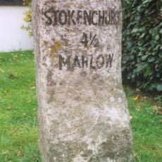 Milestone, High Street; by Lane End Village Hall