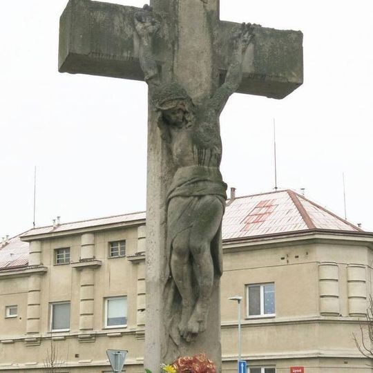 Kříž na rozcestí ulic Lipová a Drahelická v Nymburku