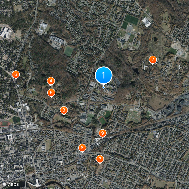 Bentley University Map