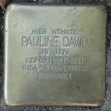 Stolperstein dedicated to Pauline David