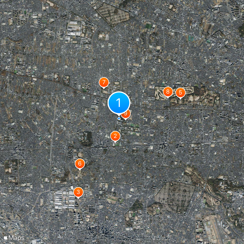 National Institute of Information and Communications Technology Map