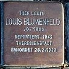 Stolperstein à la mémoire de Louis Blumenfeld