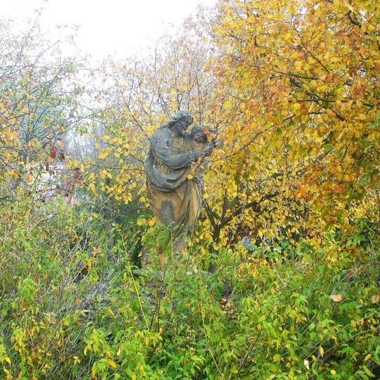 Socha svatého Josefa v zahradě na rohu ulice Starý vrch v Žatci