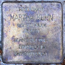 Stolperstein en memoria de Martha Kuhn