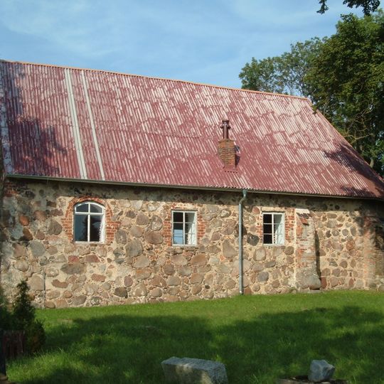 Kirche in Görke Pommern Kreis Kamien Südseite