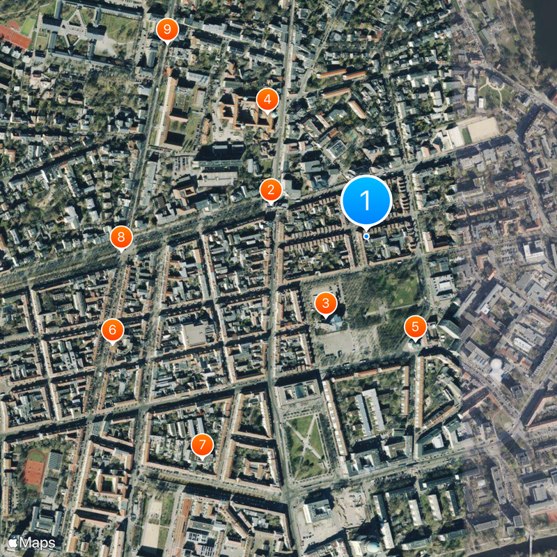 Holländisches Viertel Mapa