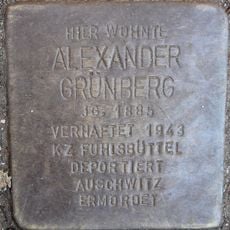 Stolperstein en memoria de Alexander Grünberg