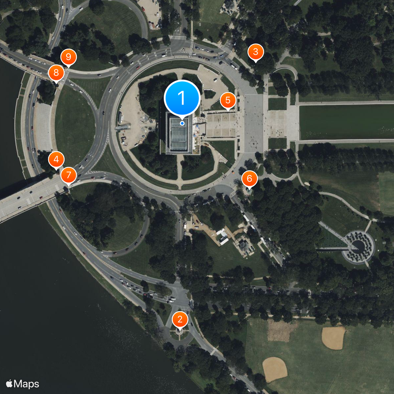 Lincoln Memorial Mapa