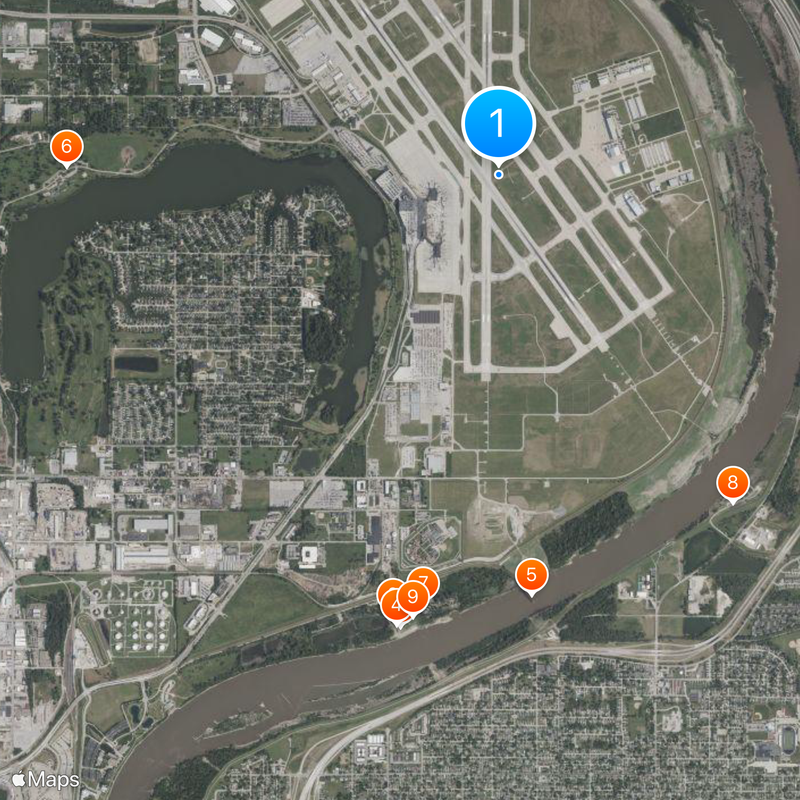 Eppley Airfield Map