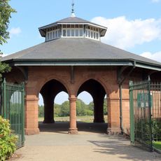 Pavilion At West End Of Main Section Of Screen Wall