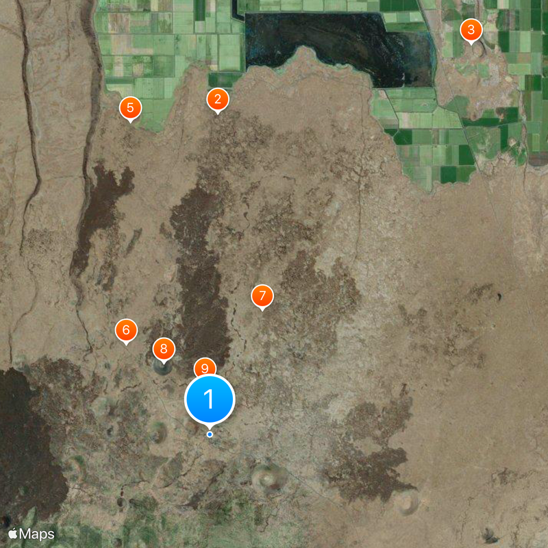 Lava Beds National Monument Map