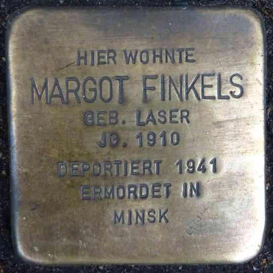 Stolperstein en memoria de Margot Finkels
