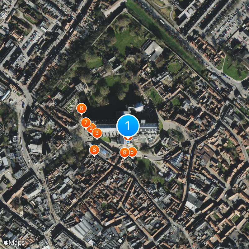 Catedral de Iorque Mapa