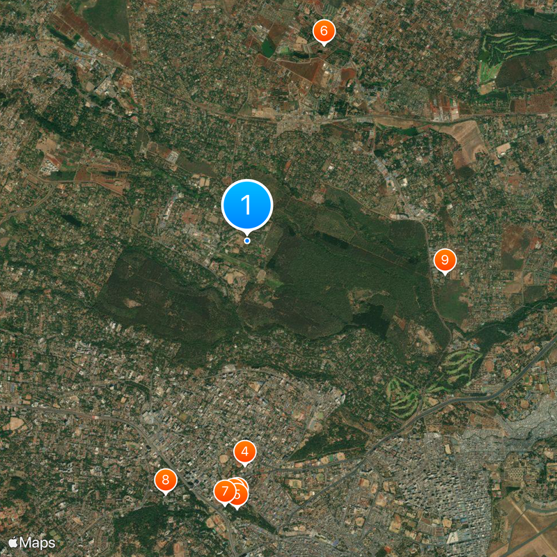 United Nations Office at Nairobi Mapa