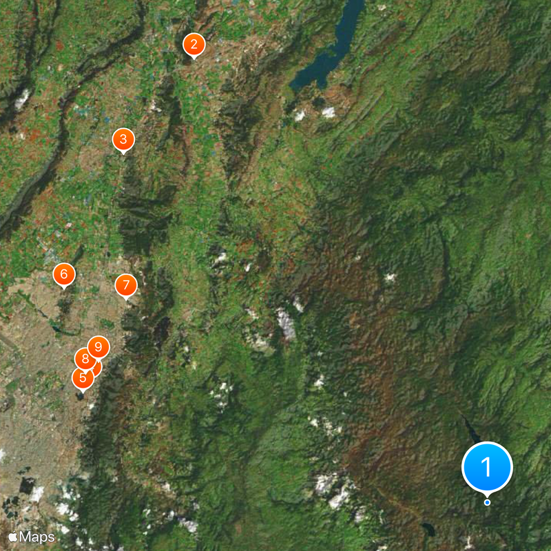 Parc national naturel de Chingaza Carte